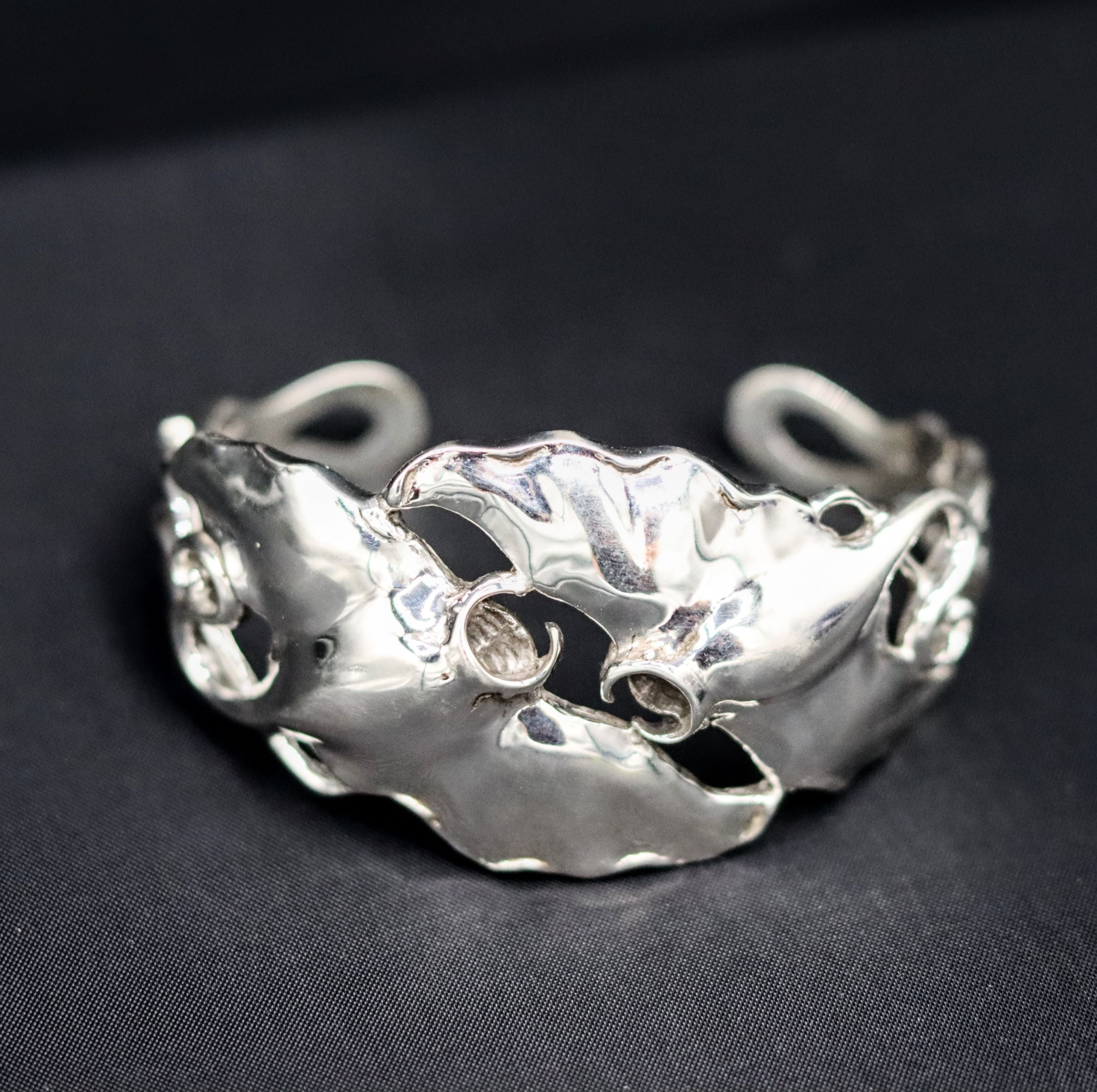 Double Manta Ray Cuff Bracelet