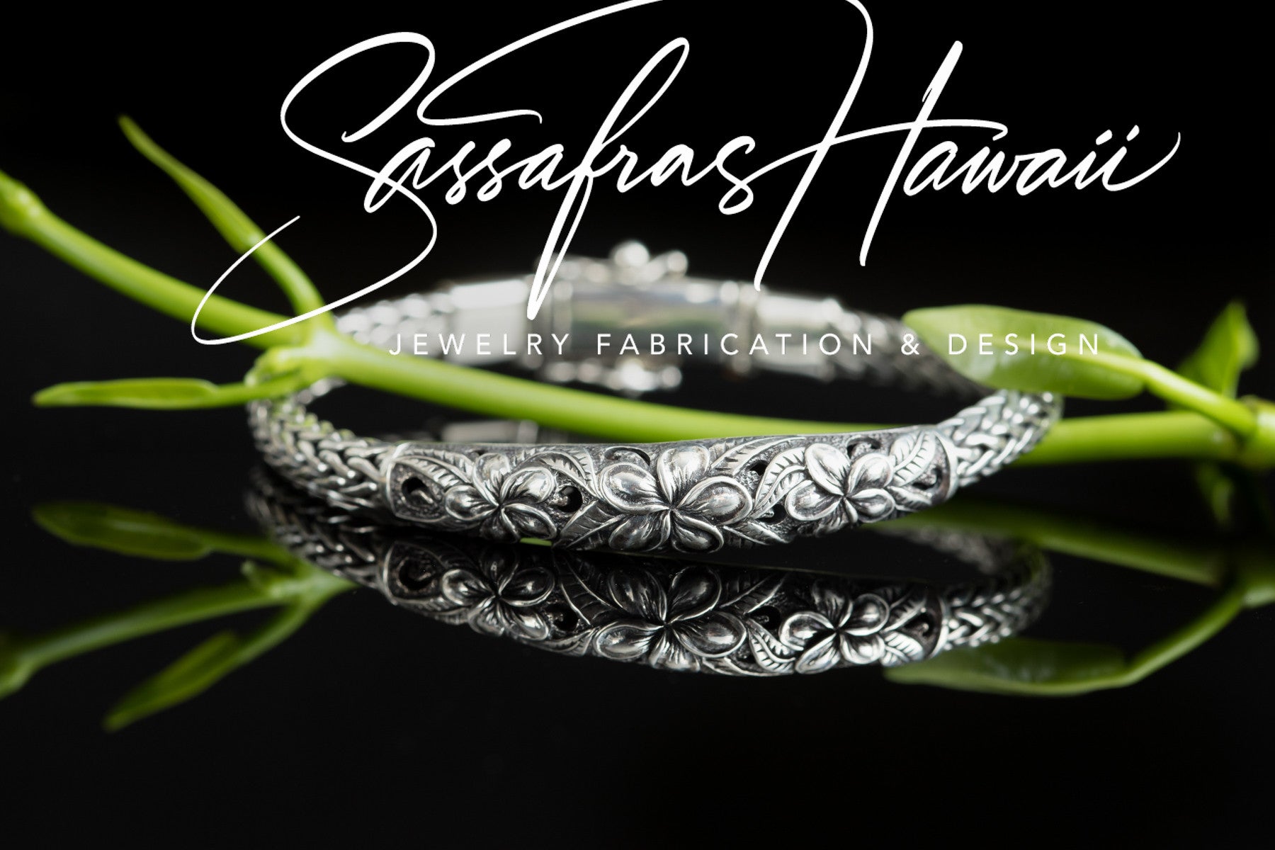 Triple Plumeria Bracelet